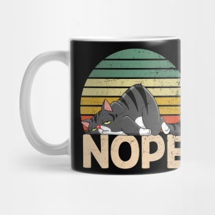 Funny Cat Nope T-shirt Mug